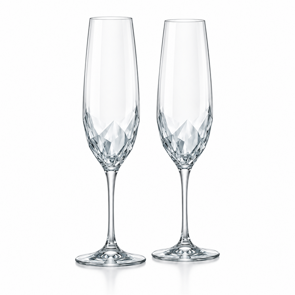 Glacier Facet Champagne Flute – Set of 2