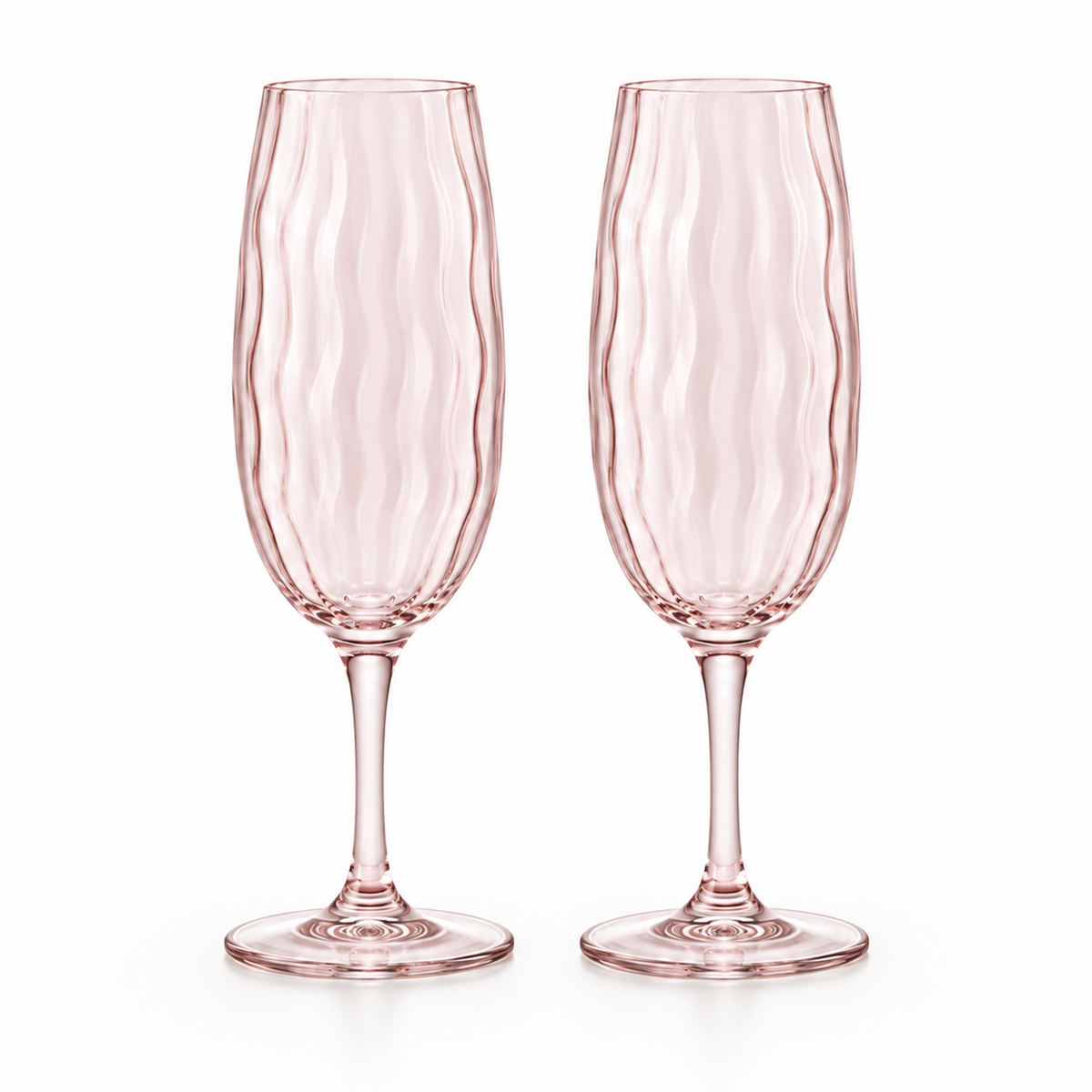 Vintage Wave Champagne Glass – Set of 2