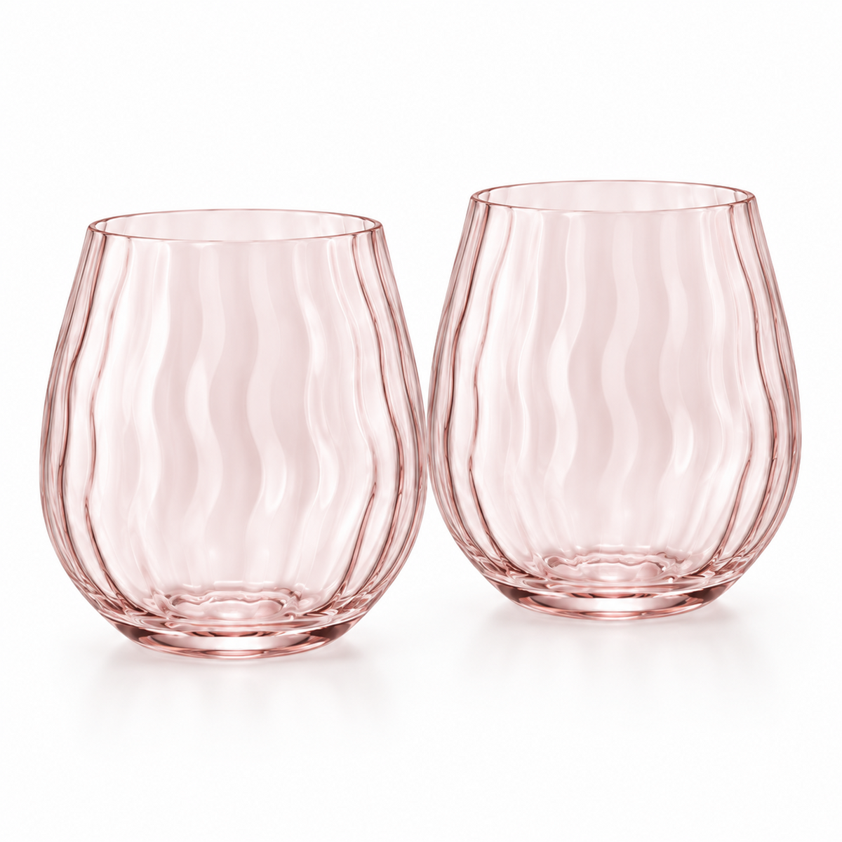 Vintage Wave Stemless Wine Tumbler – Set of 2