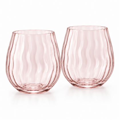 Vintage Wave Stemless Wine Tumbler – Set of 2