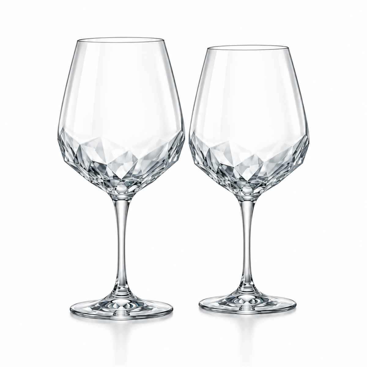 Glacier Facet Red Wine Glass – Set of 2