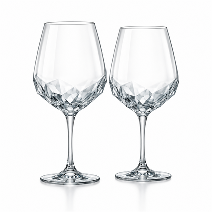 Glacier Facet Red Wine Glass – Set of 2
