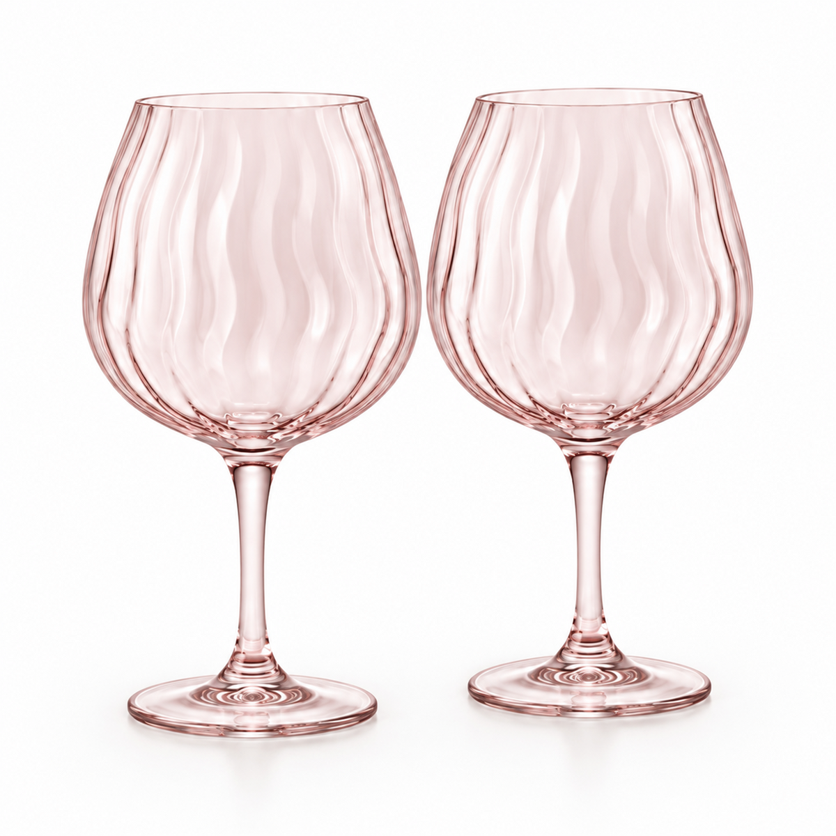 Vintage Wave Red Wine Glass – Set of 2