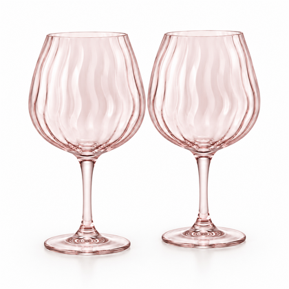 Vintage Wave Red Wine Glass – Set of 2