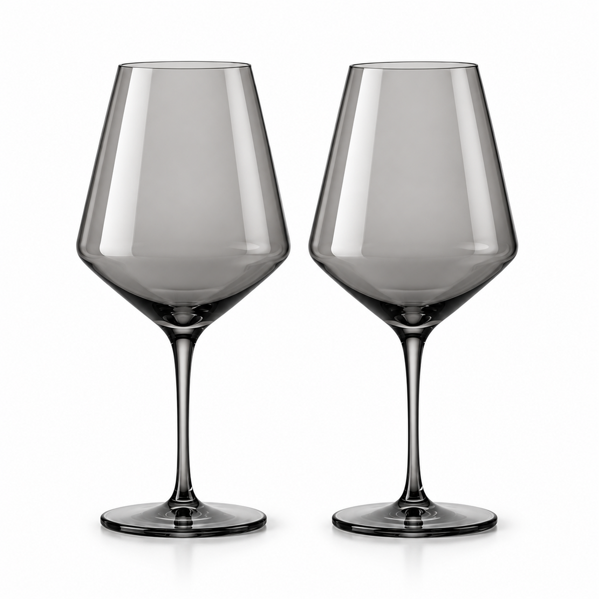 Smoke Architectural Red Wine Glass – Set of 2