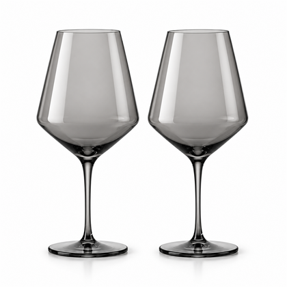 Smoke Architectural Red Wine Glass – Set of 2