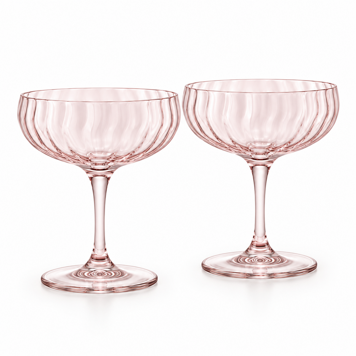 Vintage Wave Coupe Cocktail Glass – Set of 2