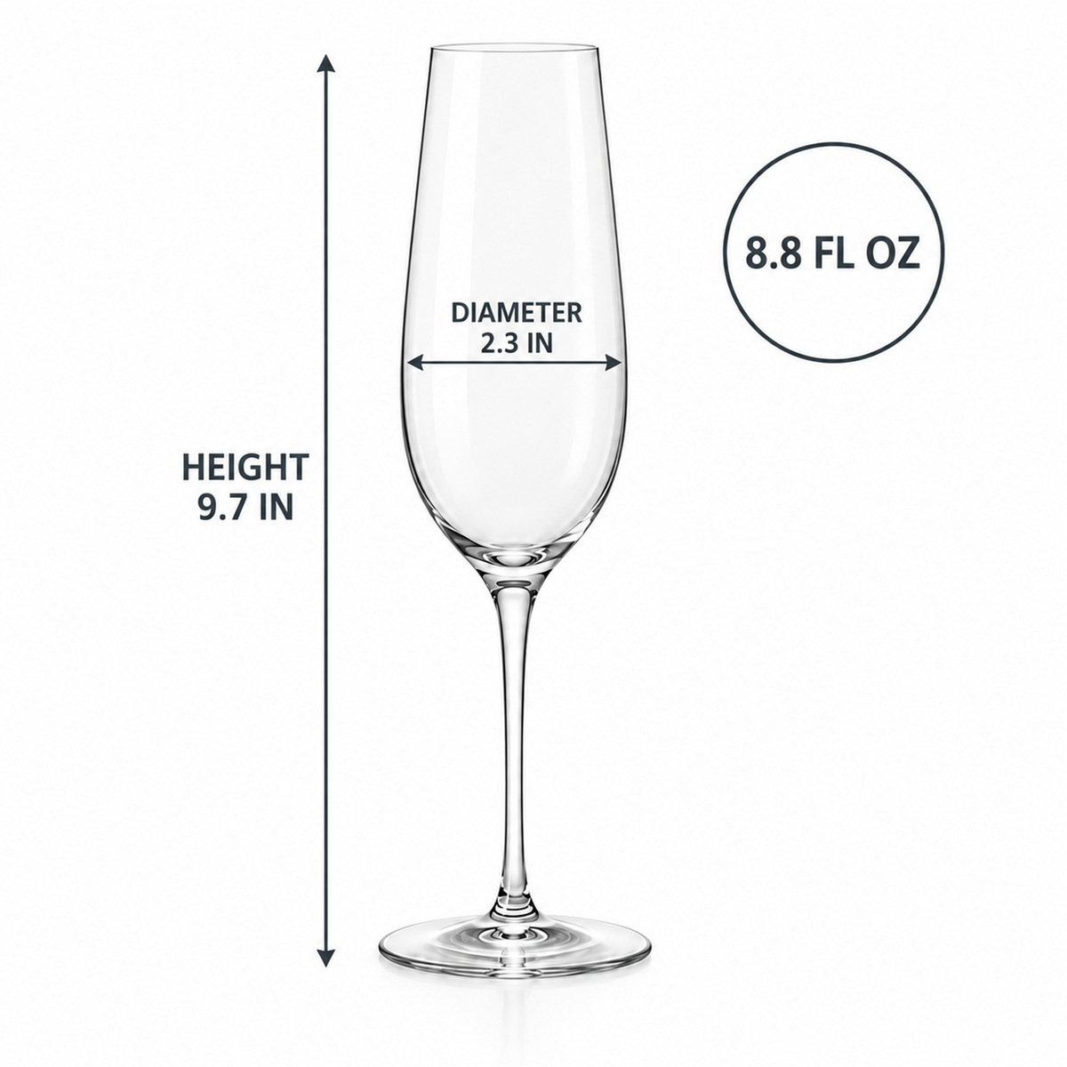 Nordic Thin Wall Champagne Flute – Set of 2