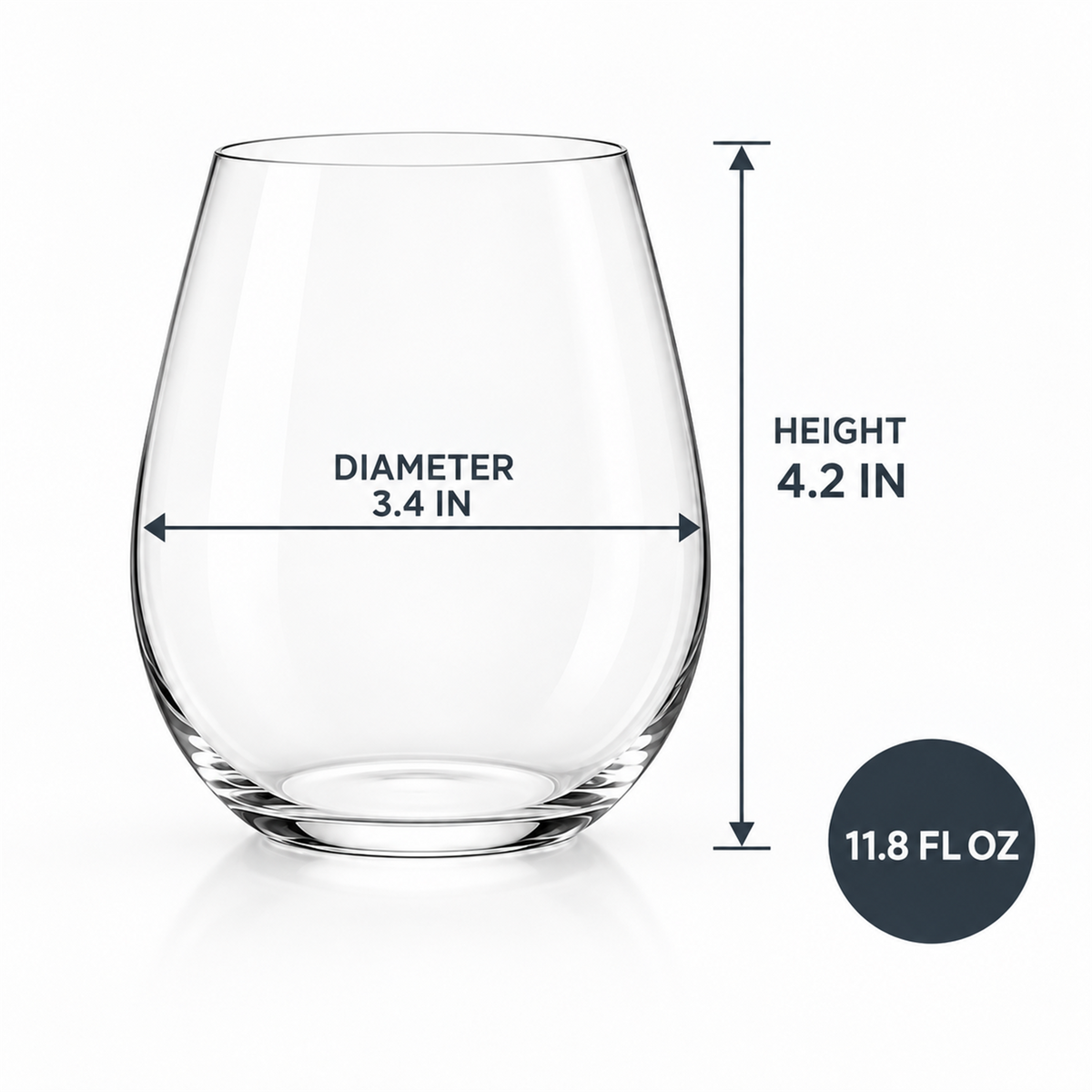 Nordic Thin Wall Stemless Wine Tumbler – Set of 2