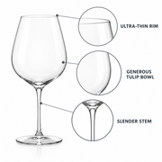 Nordic Thin Wall Red Wine Glass – Set of 2 – Design details