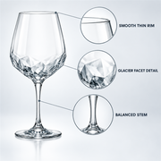 Glacier Facet White Wine Glass – Set of 2 – Design details