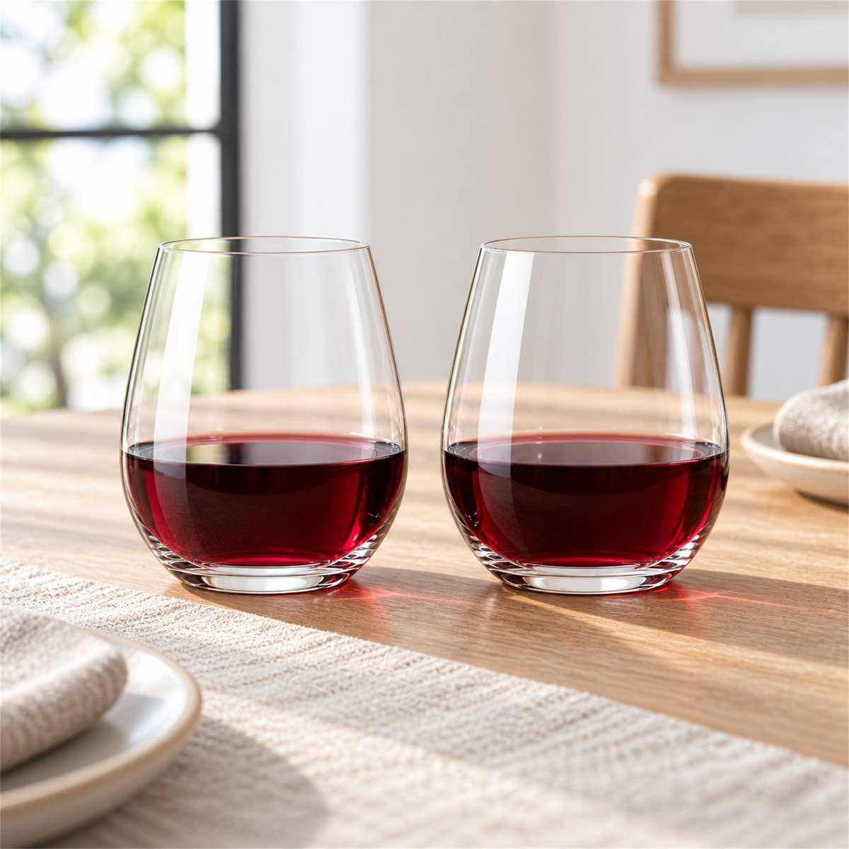 Nordic Thin Wall Stemless Wine Tumbler – Set of 2