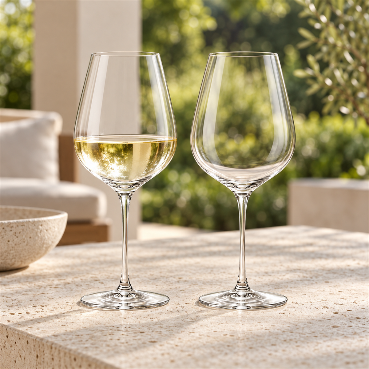 Nordic Thin Wall White Wine Glass – Set of 2