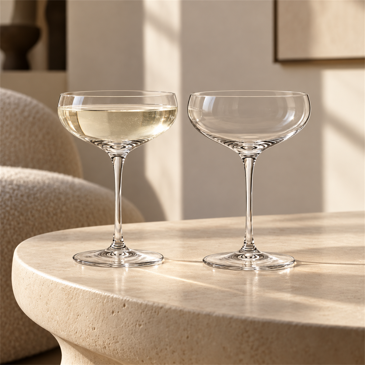 Nordic Thin Wall Coupe Cocktail Glass – Set of 2