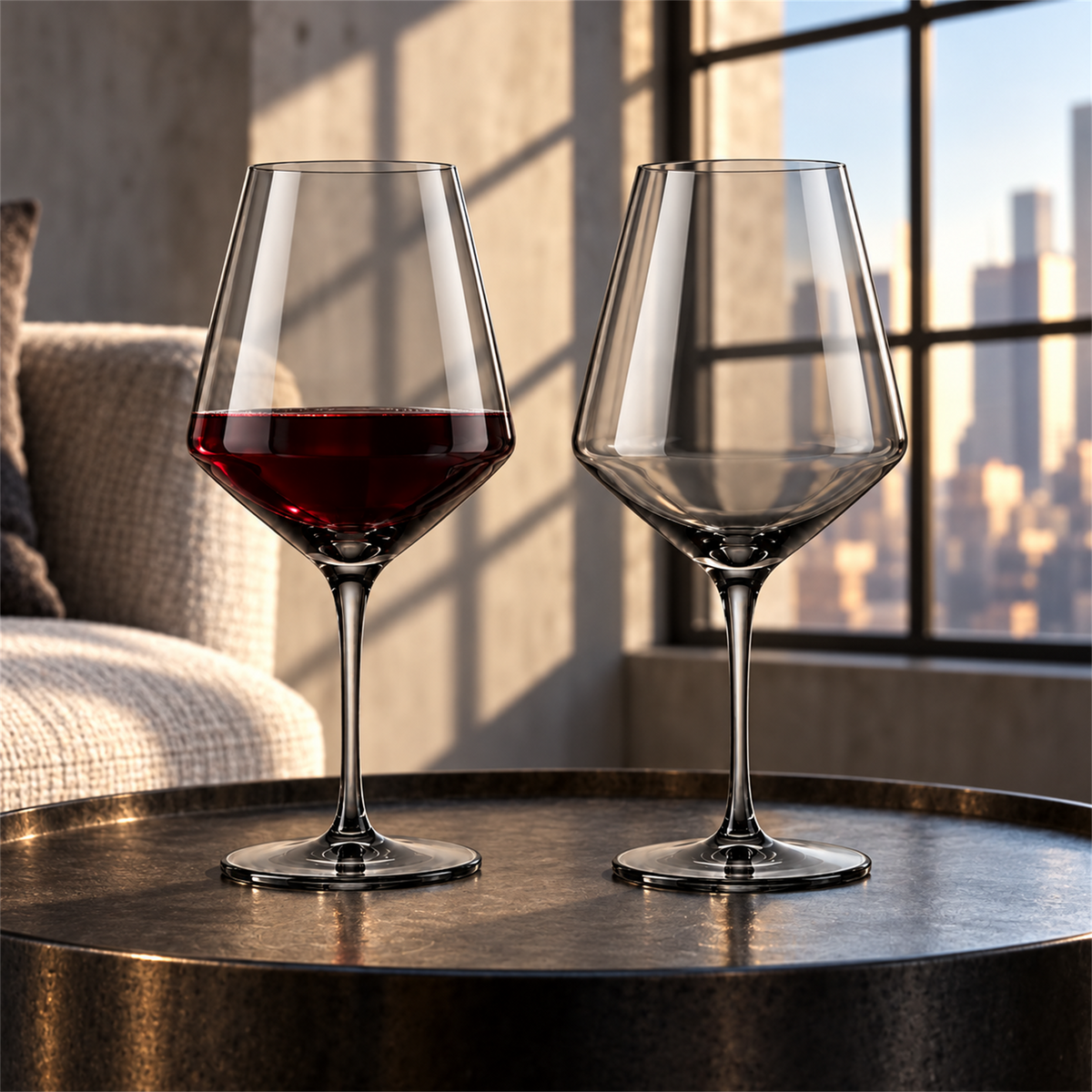 Smoke Architectural Red Wine Glass – Set of 2